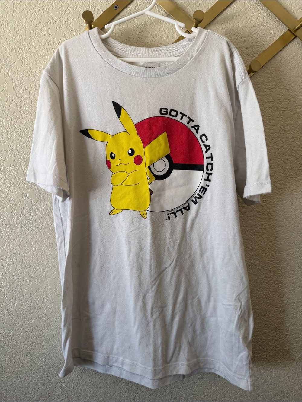 Pikachu Graphic Kids White T‑Shirt